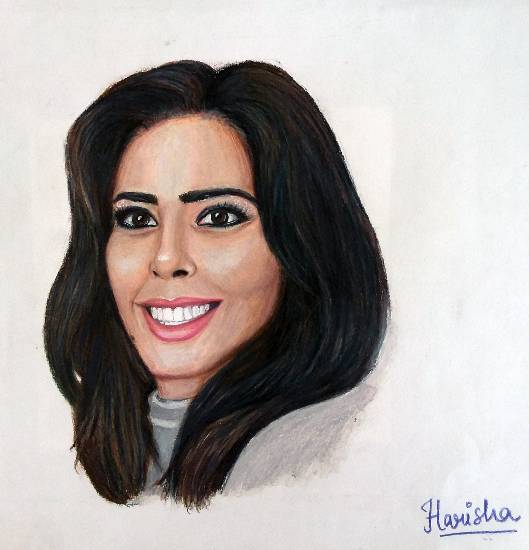 Painting  by Harisha Jangid - Me and My selfie