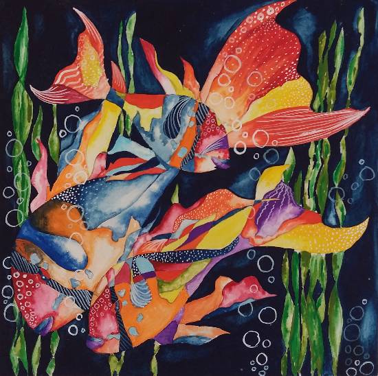 Painting  by Prachiti Subodh Mayekar - Marine Aquarium