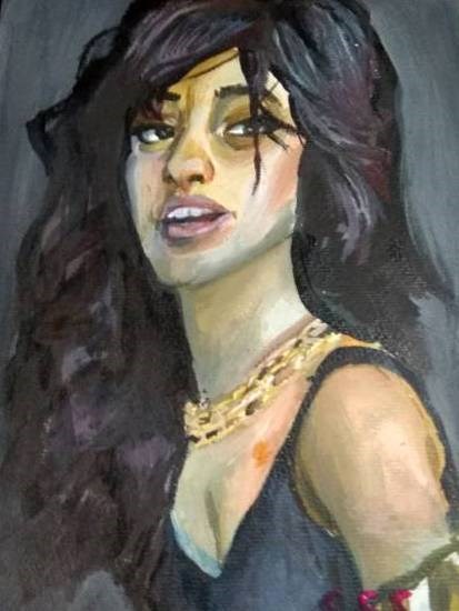 Woman, painting by Soniya Shrinath Shanbhag