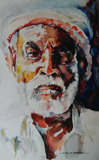 Painting  by Vibhuti Pravin Tharali - Indian Farmer