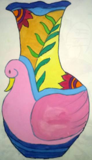 Painting by Tanmay Sameer Karve - Vase