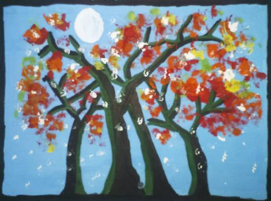Painting  by Tanmay Sameer Karve - Moonlight Painting