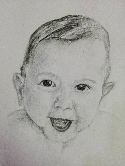 Innocence, painting by Vignesh S