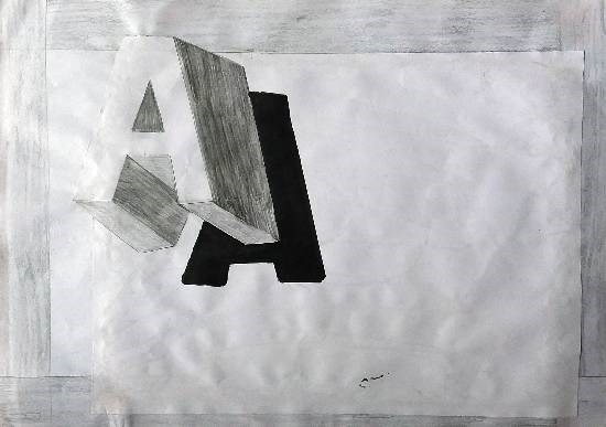 Typography, painting by Jashandeep Singh