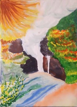 Landscape, painting by Tanvi Rajesh Ghadi