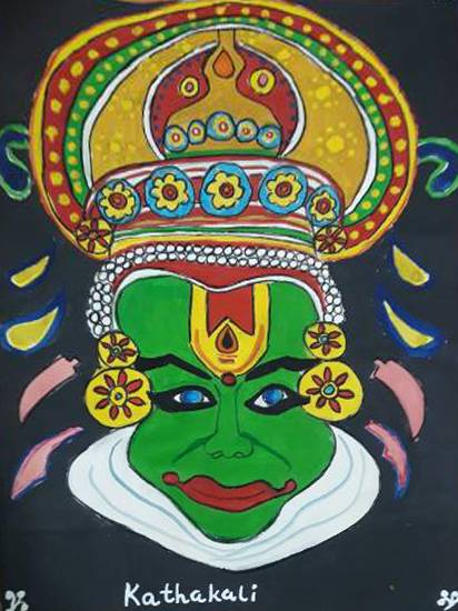 Painting  by Aastha Mahesh Surve - Kathakali