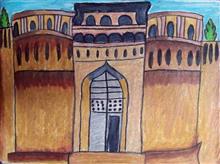 Painting by Aastha Mahesh Surve - The great Shaniwar Wada, Pune
