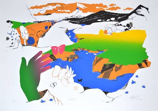 Delight, painting by Nabibakhsh Mansoori