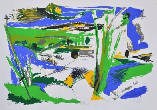 Mischief, painting by Nabibakhsh Mansoori