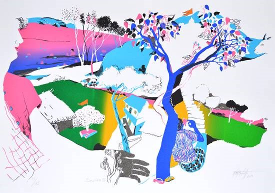 Devotion - II, painting by Nabibakhsh Mansoori