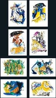 Tiger Tiger, painting by Nabibakhsh Mansoori