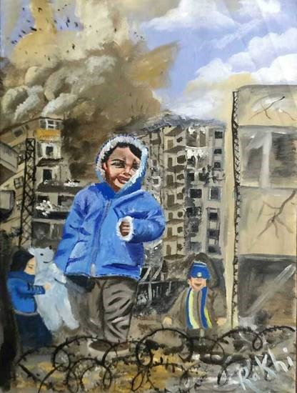 The Bitter Truth, painting by Rakhi Sarvahi