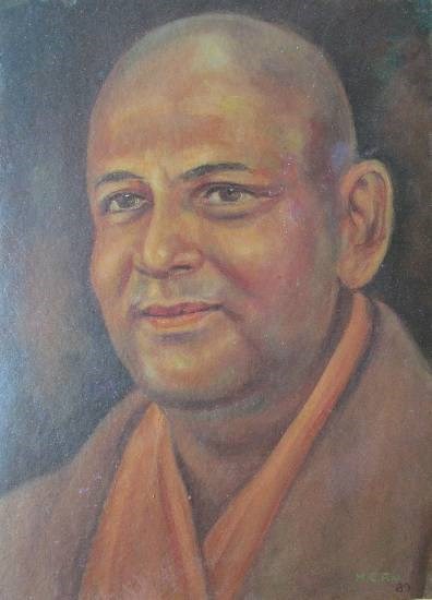 Swami Shivanad, painting by H C Rai