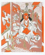 Untitled I, print by K. G. Subramanyan