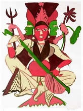 Untitled X, print by K. G. Subramanyan