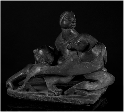 Mahishamardini, Sculpture by Carmel Berkson