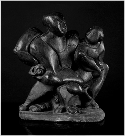 Narashima Hiranyakasipu, Sculpture by Carmel Berkson