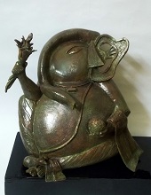 Ganesh, Sculpture by Chandan Roy
