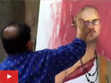 Portrait Painting Demonstration by Suhas Bahulkar at Indiaart Gallery, Pune - Part 2