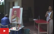 Portrait Painting Demonstration by Suhas Bahulkar at Indiaart Gallery, Pune - Part 3