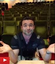 Russian singer Peter Zakharov checks out the audio at Pune before the concert