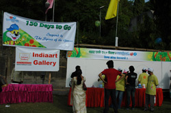 150 Days to go for Commonwealth Youth Games - Painting of 150 feet Canvas, Organised by Indiaart gallery