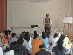 Talk and Demonstration by eminent cartoonist S. D. Phadnis on Cartoon Drawing