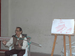 Talk and Demonstration by eminent cartoonist S. D. Phadnis on Cartoon Drawing