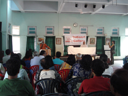 Demonstration of Portrait painting by Eminent Artist Aku Jha