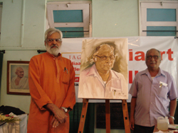 Demonstration of Portrait painting by Eminent Artist Aku Jha