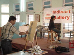 Portrait Painting Demonstration by Sanjay Shelar