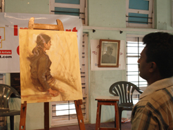 Portrait Painting Demonstration by Sanjay Shelar