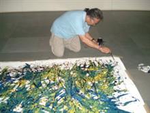 Earth Hour - Live painting by Sudhir Deshpande on 28th March 2009