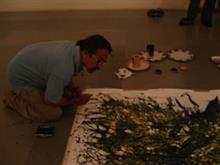 Earth Hour - Live painting by Sudhir Deshpande on 28th March 2009