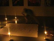 Earth Hour - Live painting by Sudhir Deshpande on 28th March 2009
