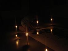 Earth Hour - Live painting by Sudhir Deshpande on 28th March 2009