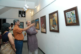 Inauguration of Exhibition by Chandramohan Kulkarni