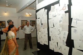 Inauguration of Exhibition by Chandramohan Kulkarni