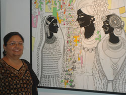 Exhibition of paintings by Anuradha Thakur