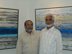 Artist Shamendu Sonawane with Artist Murlidhar Nangre