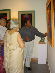 Inauguration of Exhibition of Weavings by Dinesh Kurekar