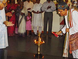 Lighting of the lamp