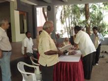 Felicitation of Artist Prof. D. S. Khatavkar