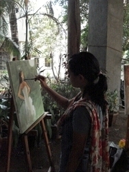 Live Painting & Sculpting by Women Artists