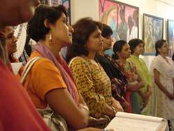Inuaguration of Live Painting & Sculpting by Women Artists