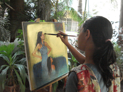 Live Painting & Sculpting by Women Artists