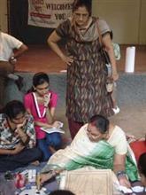 Mithila (Madhubani) Painting Demonstration by Shanti Devi