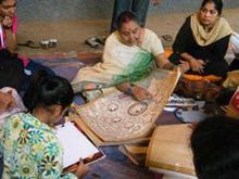 Mithila (Madhubani) Painting Demonstration by Shanti Devi