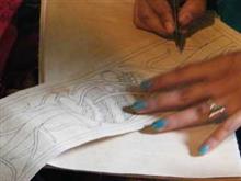 Mithila (Madhubani) Painting Demonstration by Shanti Devi