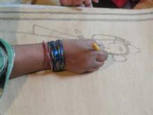 Mithila (Madhubani) Painting Demonstration by Shanti Devi